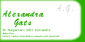 alexandra gats business card